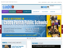 Tablet Screenshot of caddoschools.org